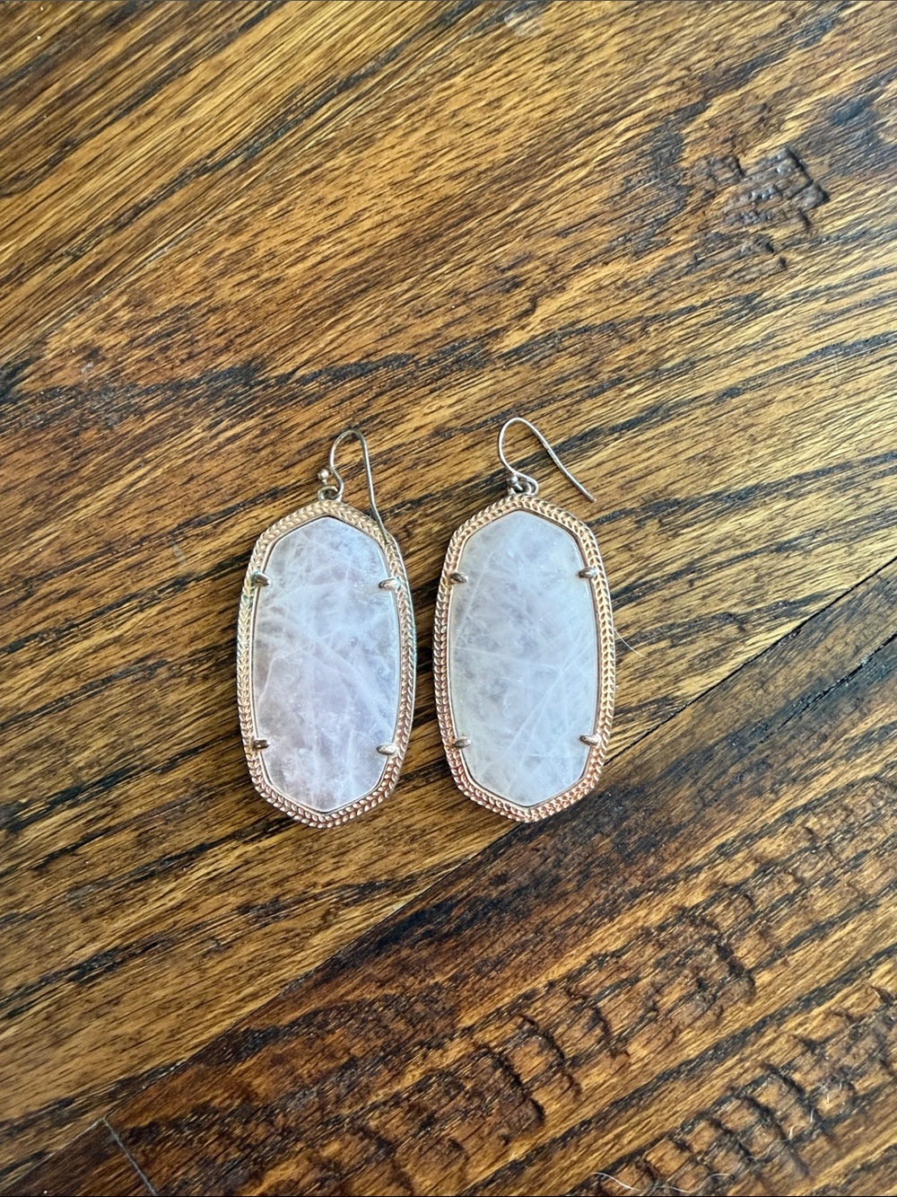 Kendra Scott Rose Gold Quarts earrings